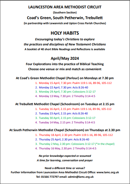 Holy Habits 5 - Bible Teaching
