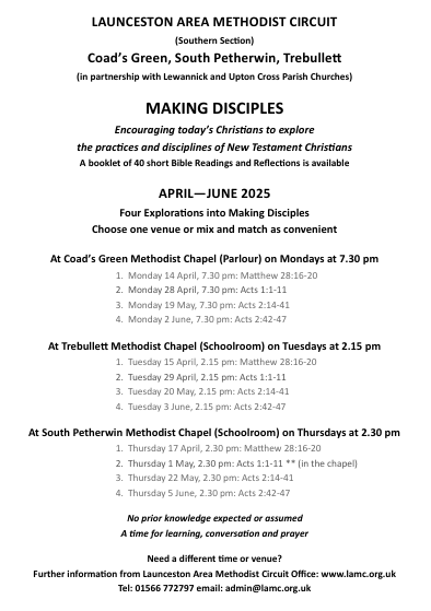 Holy Habits - Making Disciples