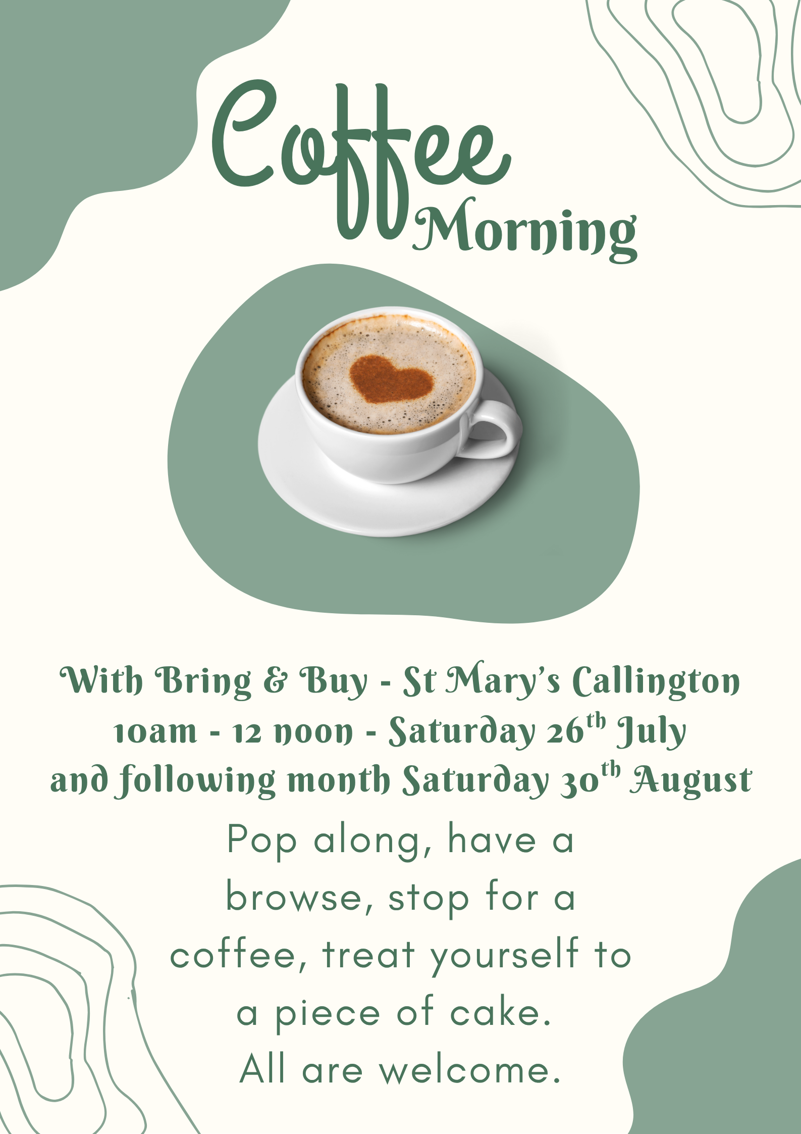 Morning coffee St Marys July- 