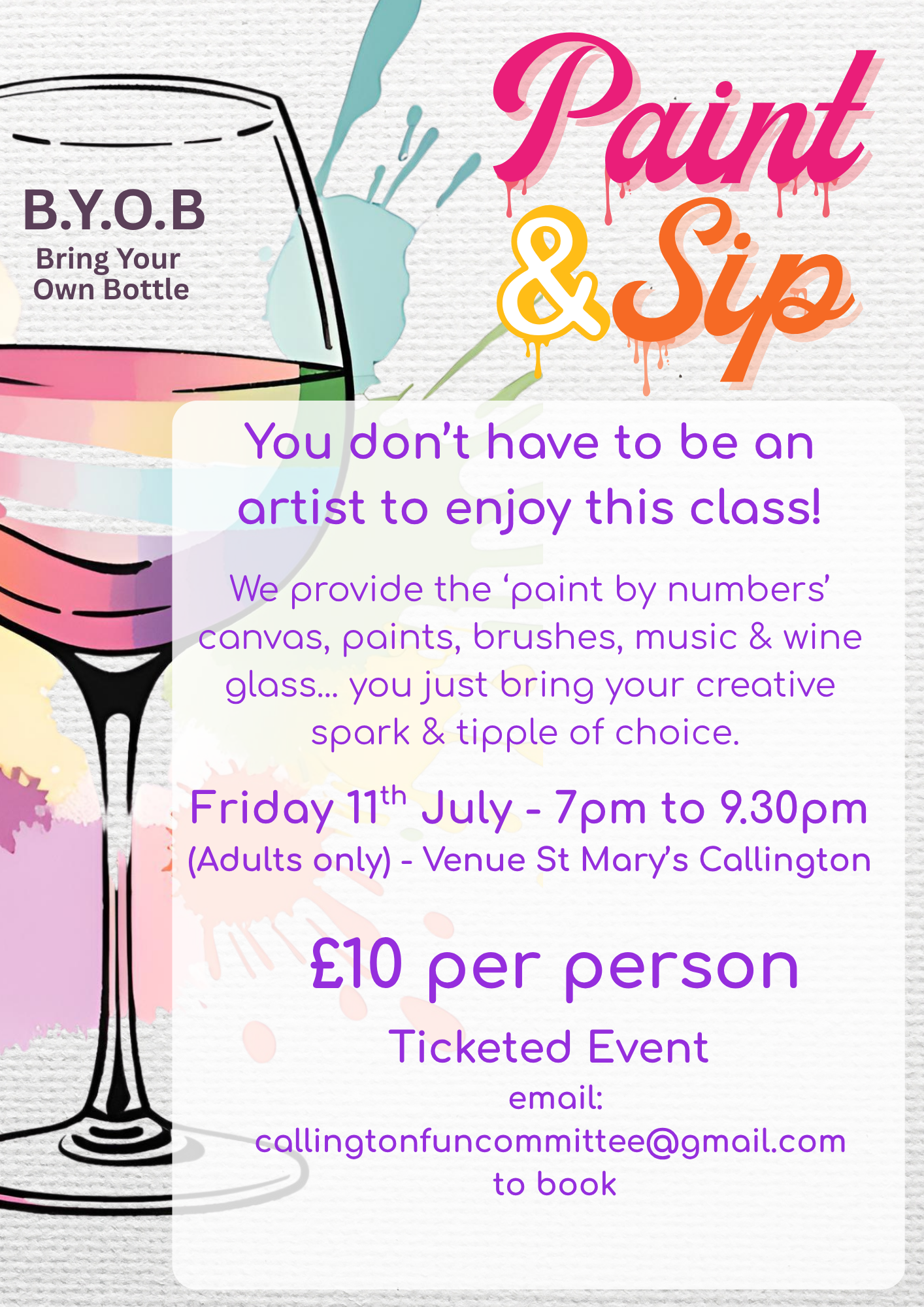 Paint & Sip (QR code)