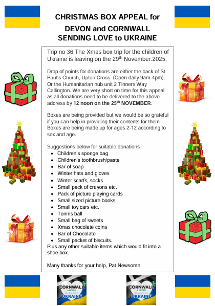 Ukraine Christmas Appeal Poste