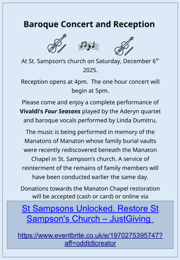 Baroque Concert 6th Dec 2025