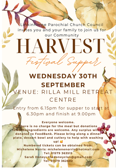 Harvest Festival Supper 2026