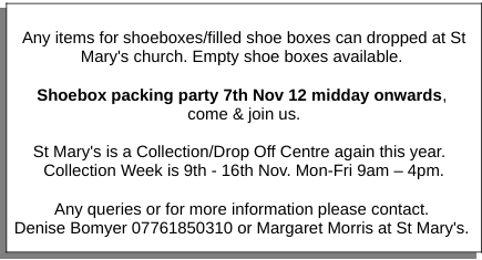 Samaritans Purse Shoebox Packi